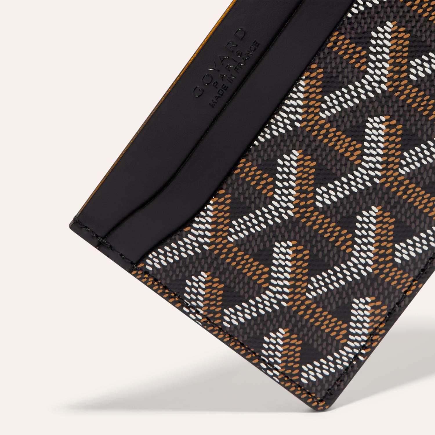 burgundy goyard card holder