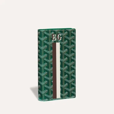 Saint-Lambert Wallet Stripes and Initials