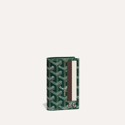 Saint-Pierre Card Wallet Stripes and Initials