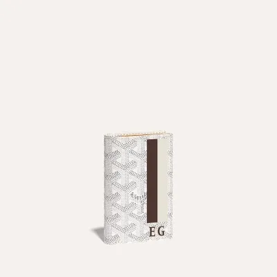 Saint-Pierre Card Wallet Stripes and Initials