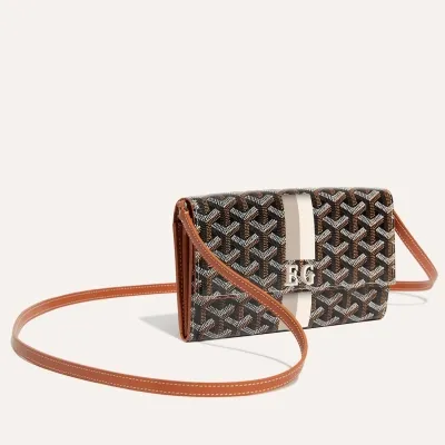 Portefeuille-Pochette Varenne Bandes et Initiales