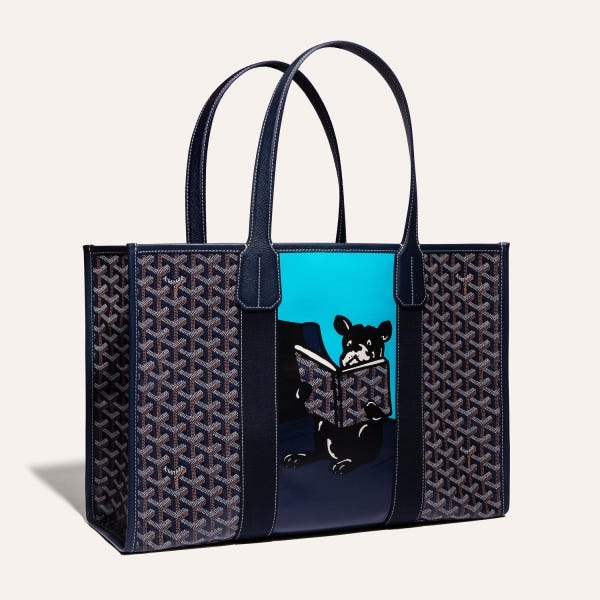 Villette Tote Bag MM - Navy Blue