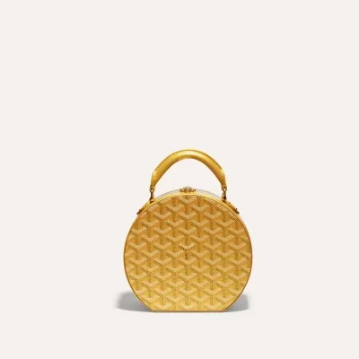 The Alto Hatbox Trunk Bag - Gold