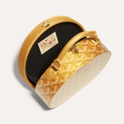 The Alto Hatbox Trunk Bag - Gold
