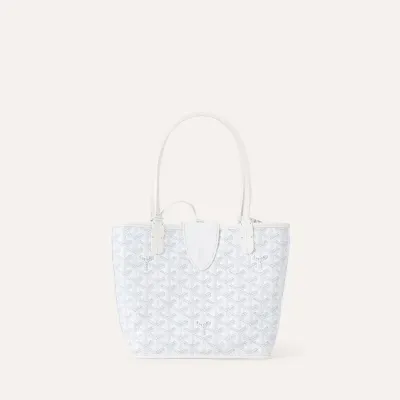 SAC ANJOU CROC MINI White