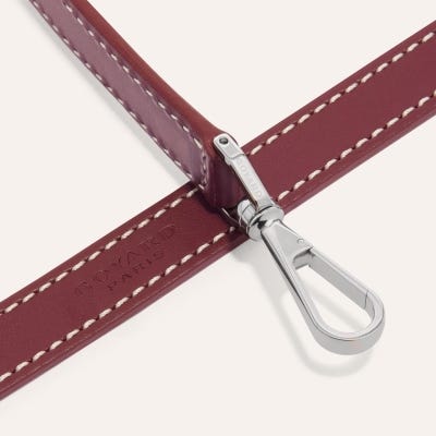 BANDOULIERE CUIR PM Burgundy