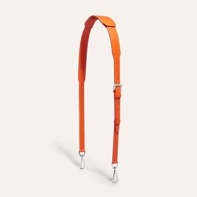 BANDOULIERE CUIR MM Orange