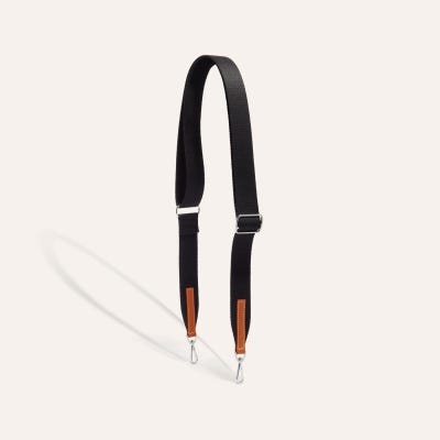 BANDOULIERE SANGLE PM Black & Tan