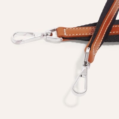 BANDOULIERE SANGLE PM Black & Tan