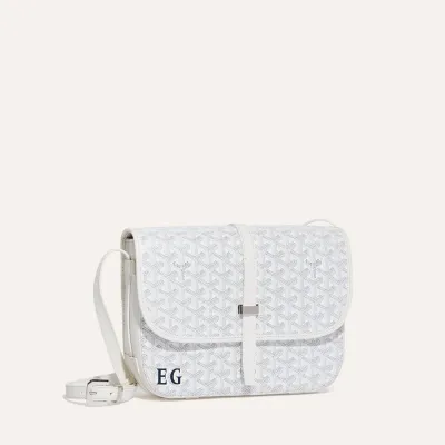 Belvédère MM bag Initials - White