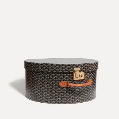 Boite Chapeau - Black & Tan