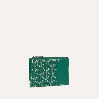 PORTE CARTES ZIPPE BOURBON 그린