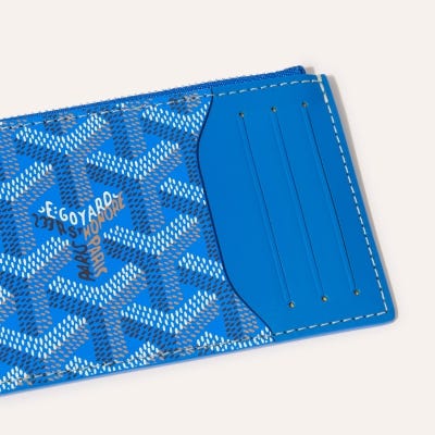PORTE CARTES ZIPPE BOURBON 스카이 블루