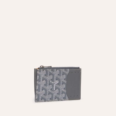 PORTE CARTES ZIPPE BOURBON Grey
