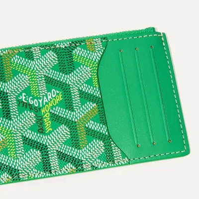 PORTE CARTES ZIPPE BOURBON MULTICOLORE 2026 Multicoloured Meadow Green