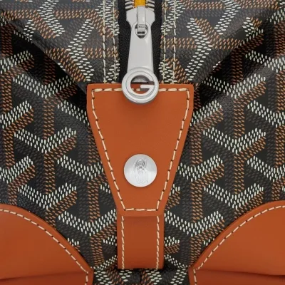 Bowling 25 toiletry bag Initials - Black & Tan