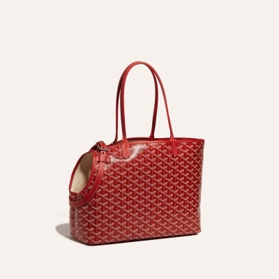 SAC CHIEN GRIS PM Red