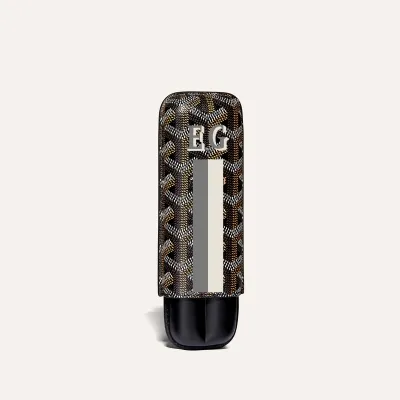 ETUI 2 CIGARES CHURCHILL BANDES INITIALES ECO Noir