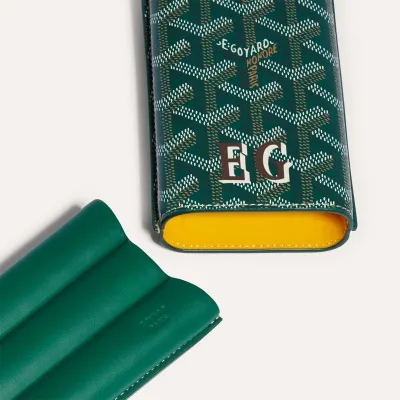 ETUI 3 CIGARES CHURCHILL INITIALES ECO Green