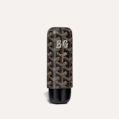 ETUI 2 CIGARES CHURCHILL INITIALES ECO Noir