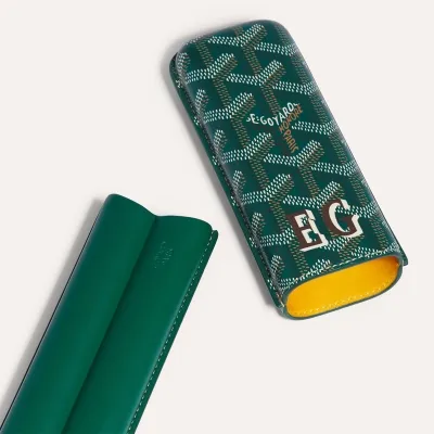 ETUI 2 CIGARES CHURCHILL INITIALES ECO Green