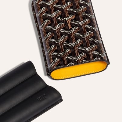 ETUI 3 CIGARES CHURCHILL Black