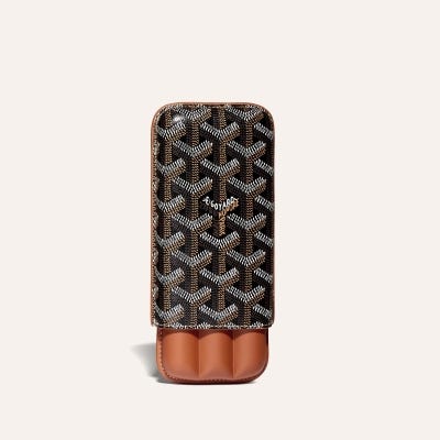 ETUI 3 CIGARES CHURCHILL Black & Tan
