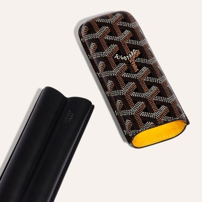 ETUI 2 CIGARES CHURCHILL Black