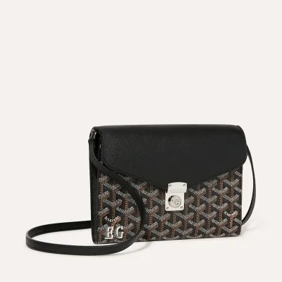 Chypre Wallet-Pouch Initials - Black