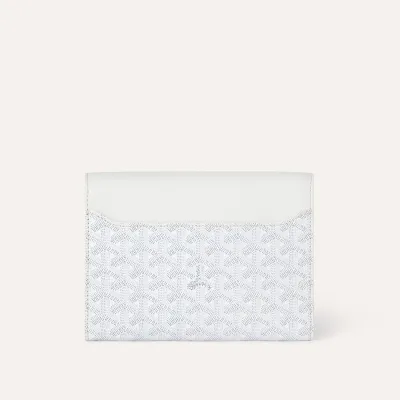 Chypre Wallet-Pouch Initials - White