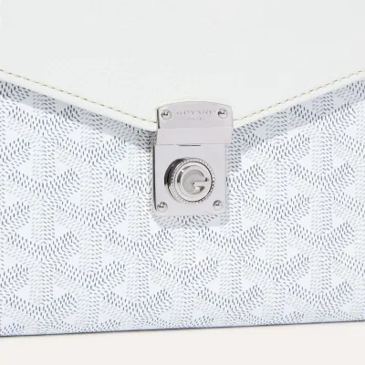 Chypre Wallet-Pouch Initials - White