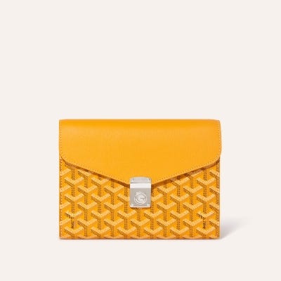 PORTEFEUILLE POCHETTE CHYPRE PM イエロー