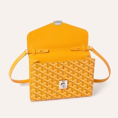 PORTEFEUILLE POCHETTE CHYPRE PM イエロー