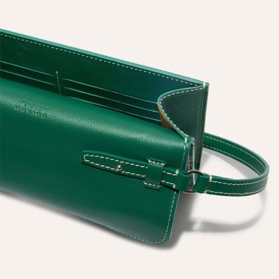 PORTEFEUILLE POCHETTE CHYPRE PM Green