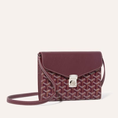 PORTEFEUILLE POCHETTE CHYPRE PM バーガンディ