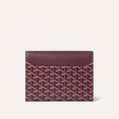 PORTEFEUILLE POCHETTE CHYPRE PM バーガンディ