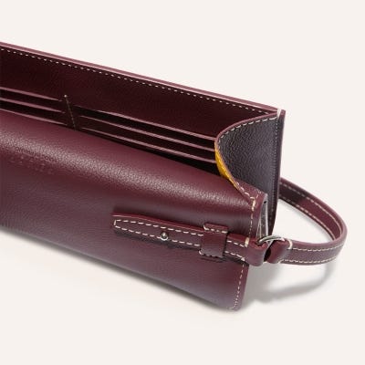 PORTEFEUILLE POCHETTE CHYPRE PM バーガンディ
