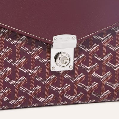 PORTEFEUILLE POCHETTE CHYPRE PM バーガンディ