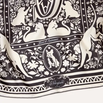 Jeux d'Animaux scarf - Graphite Print