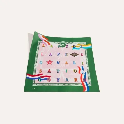 Scarf N°3 - Green & Pink