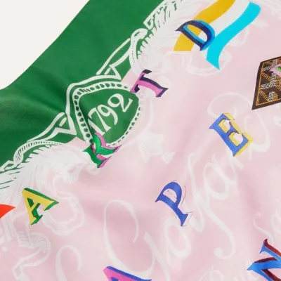 Scarf N°3 - Green & Pink