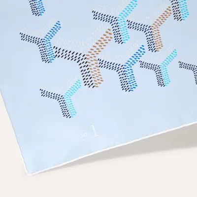 FOULARD N1 2026 Multicoloured Polar Blue