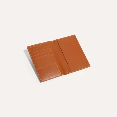 PORTE-PASSEPORT GRENELLE BANDES INITIALES ECO Black & Tan