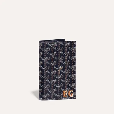 PORTE-PASSEPORT GRENELLE INITIALES ECO Navy Blue
