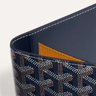 PORTE-PASSEPORT GRENELLE INITIALES ECO Navy Blue