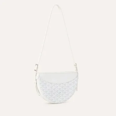 Hirondelle pouch accessory Initials - White