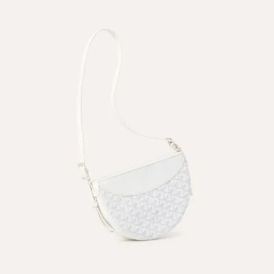 Hirondelle pouch accessory Initials - White