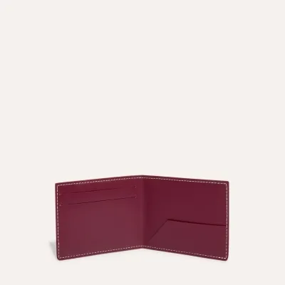 PORTE-CARTES INSERT VICTOIRE BANDES INITIALES ECO 버건디