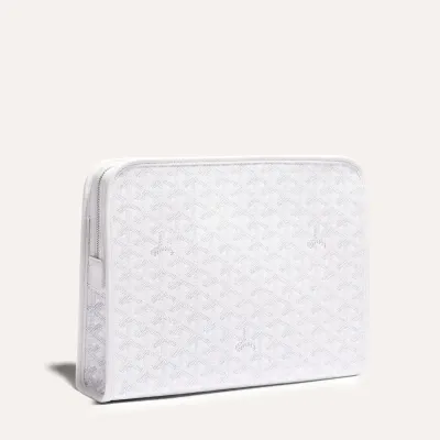 Jouvence GM toiletry bag Initials - White
