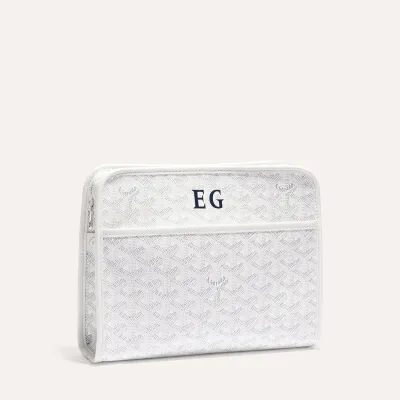 Jouvence MM toiletry bag Initials - White